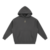Essential Oversized "FLOWSTATE" Boxy Fit Fleece Hoodie