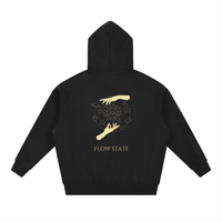 Essential Oversized "FLOWSTATE" Boxy Fit Fleece Hoodie
