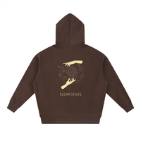 Essential Oversized "FLOWSTATE" Boxy Fit Fleece Hoodie
